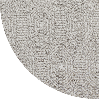 Close up shot of Monroe Lee rug in Silver