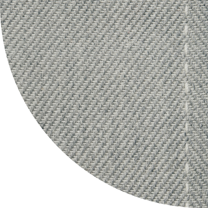 Close up shot of Nelson rug in Grey
