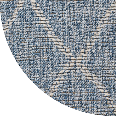 Close up shot of Rosalind rug in Ocean