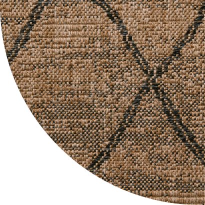 Close up shot of Rosalind rug in Wheat