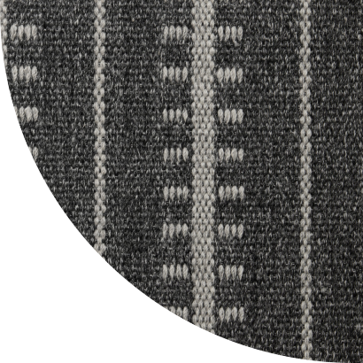 Close up shot of Selma rug in Charcoal