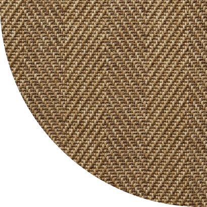Close up shot of Virginia Mae rug in Umber