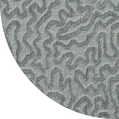 Close up shot of Waverly rug in Mist