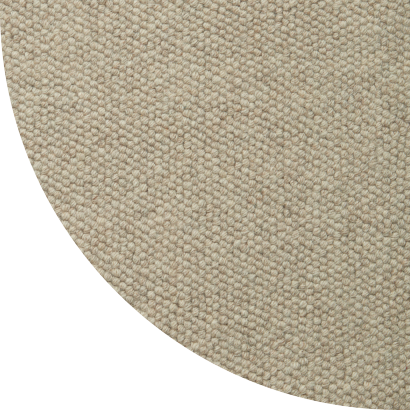 Close up shot of Wren rug in Oatmeal