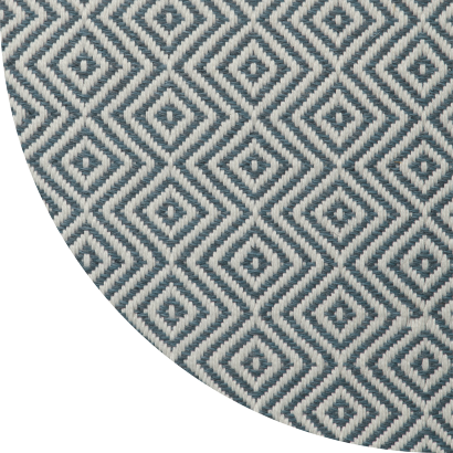 Close up shot of Zoey rug in Ocean