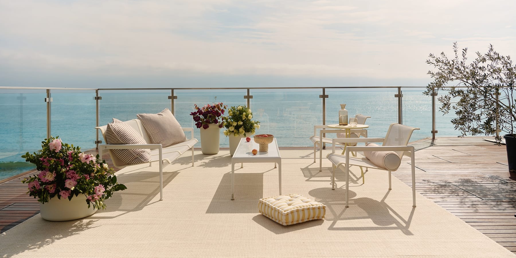 Custom area rug displayed in elegant home interior - Coastal Collection
