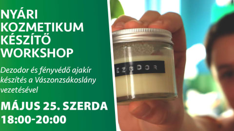 Nyári kozmetikumkészítő workshop // Vászonzsákoslány