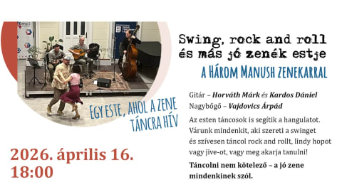 Swing és táncest a Csányi5-ben – a Három Manush visszatér!