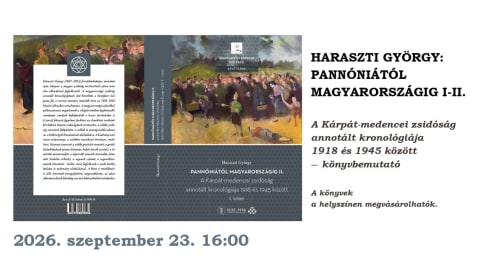 Haraszti György: Pannóniától Magyarországig I-II. - könyvbemutató