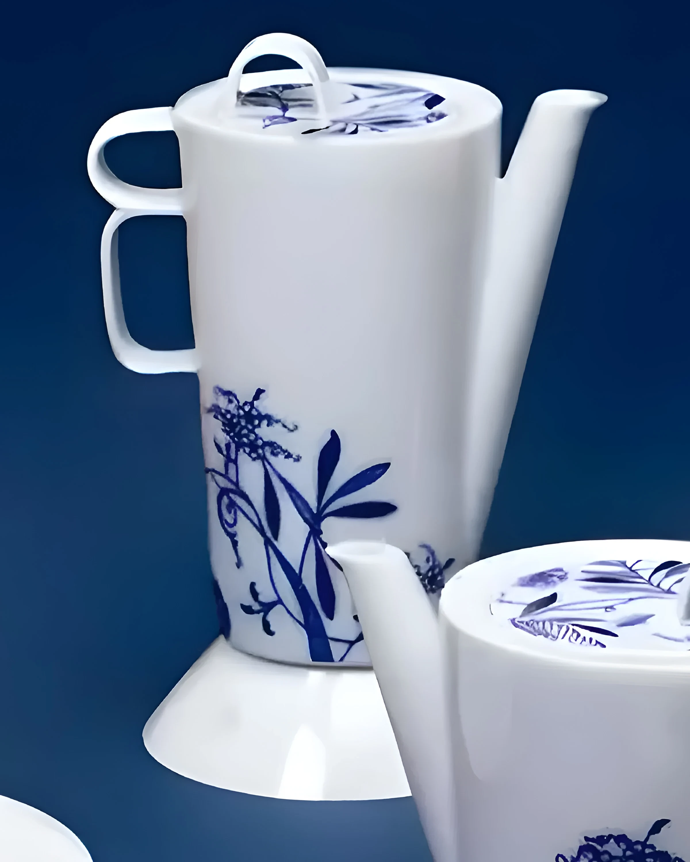 Bohemia Coffee Pot with Small Lid Cobalt