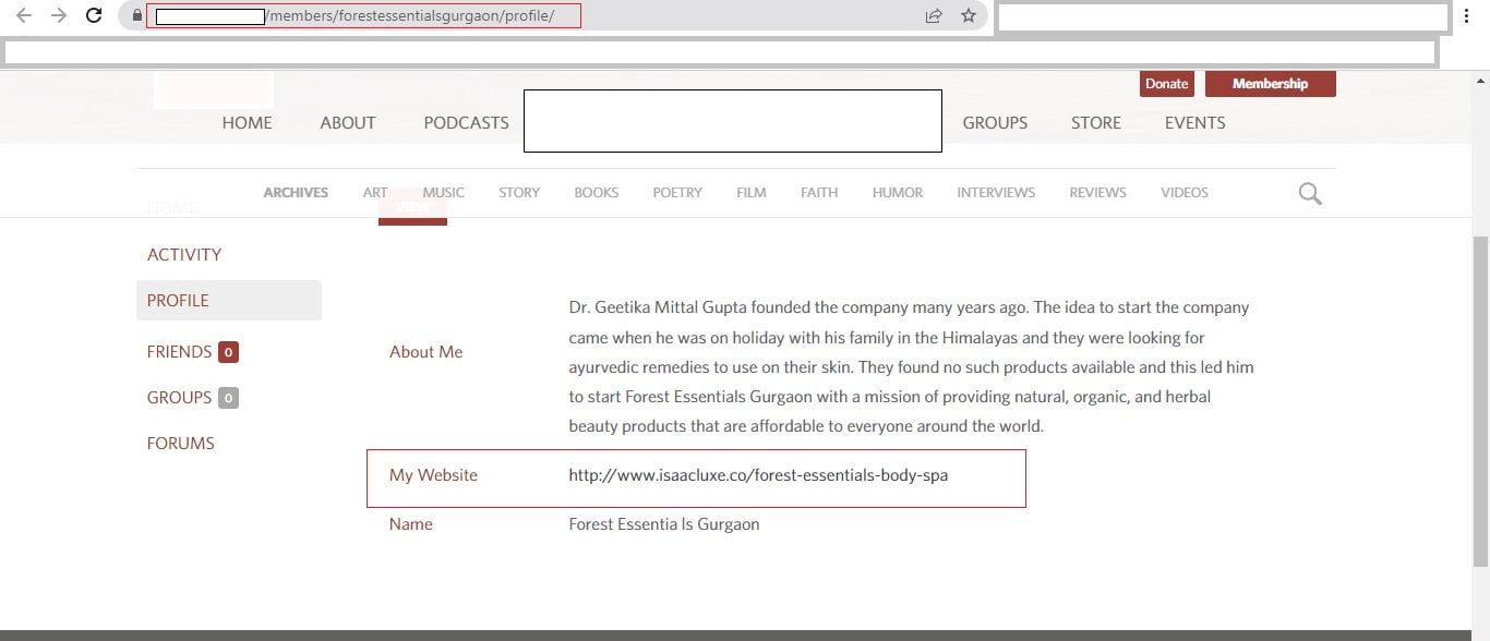 LInk building for medical medical website