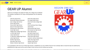Gear Up Alumni Management System Gear Up Alumni Management System