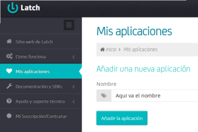 Crear app latch