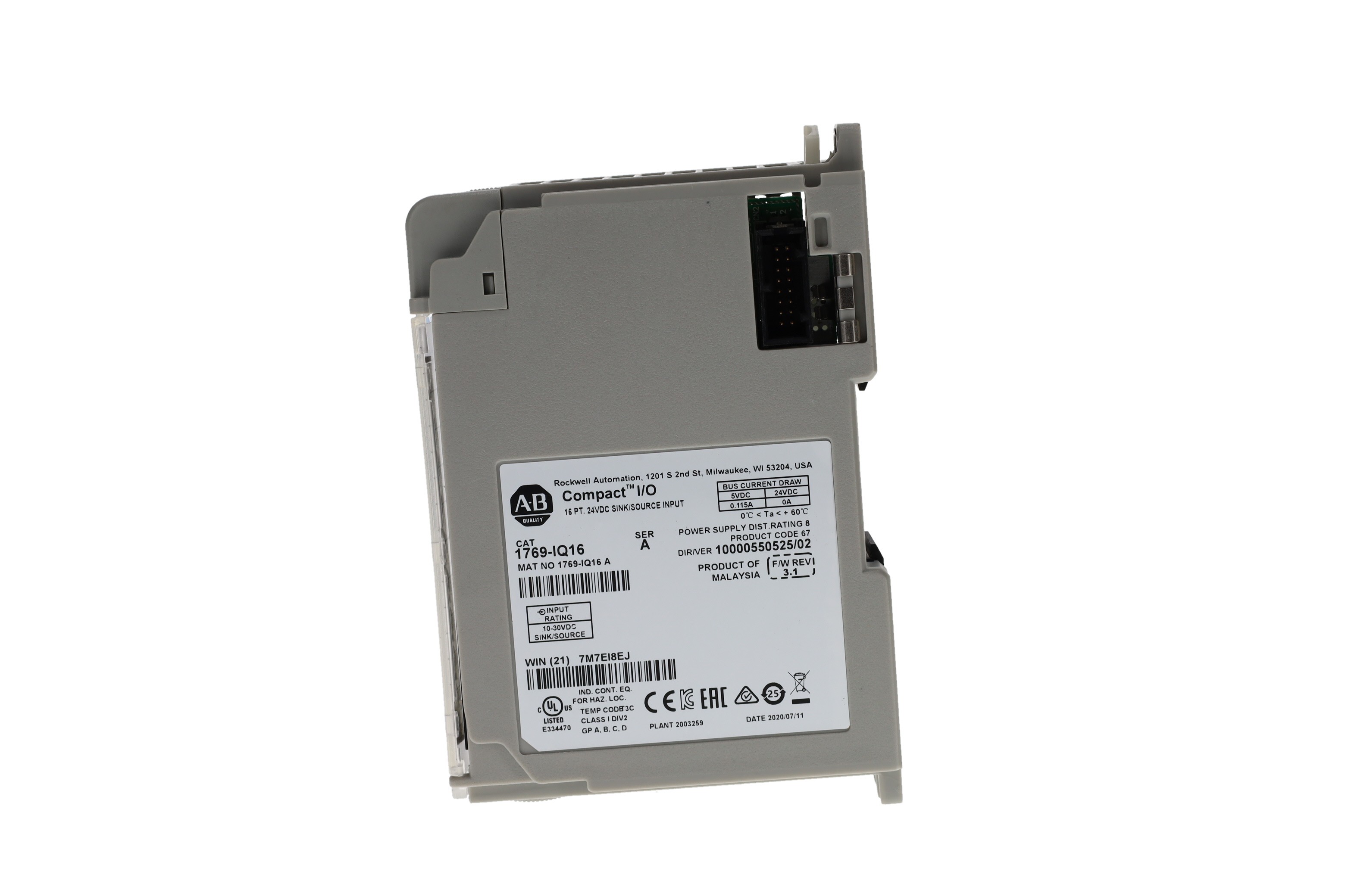 1769-IQ16 PLC Module/Rack by ALLEN BRADLEY