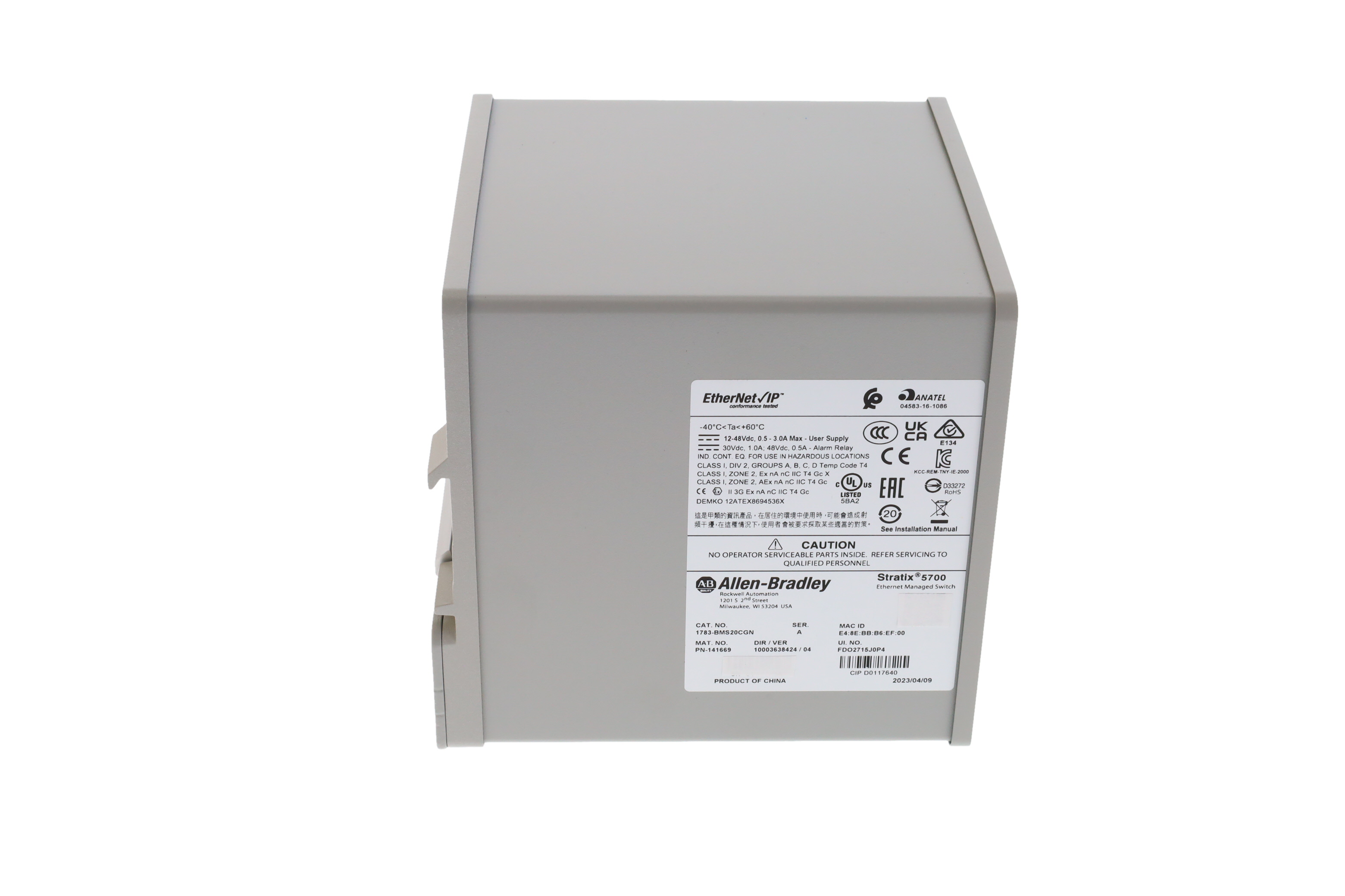 ALLEN BRADLEY 1783-BMS20CGN