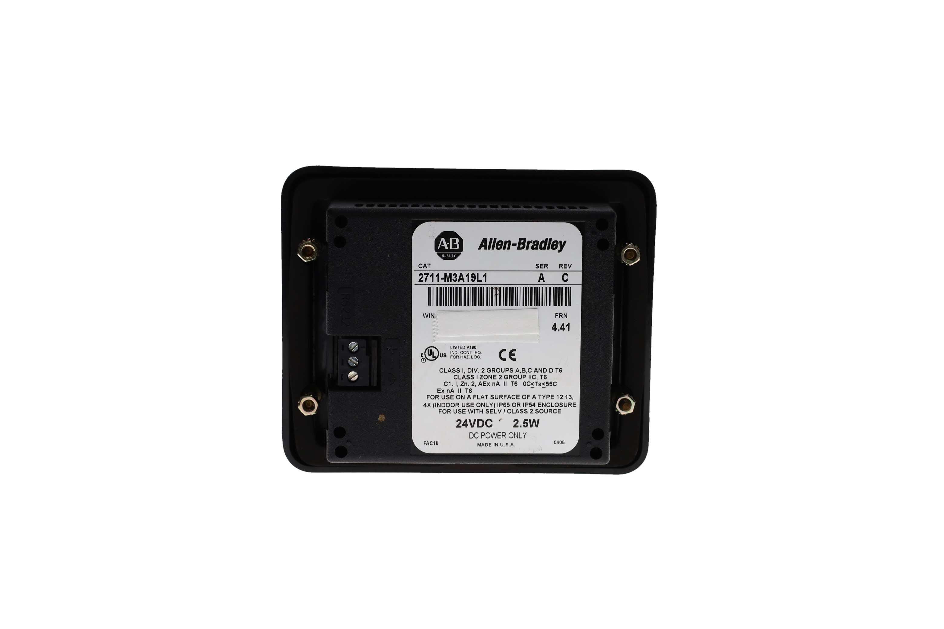 ALLEN BRADLEY 2711-M3A19L1