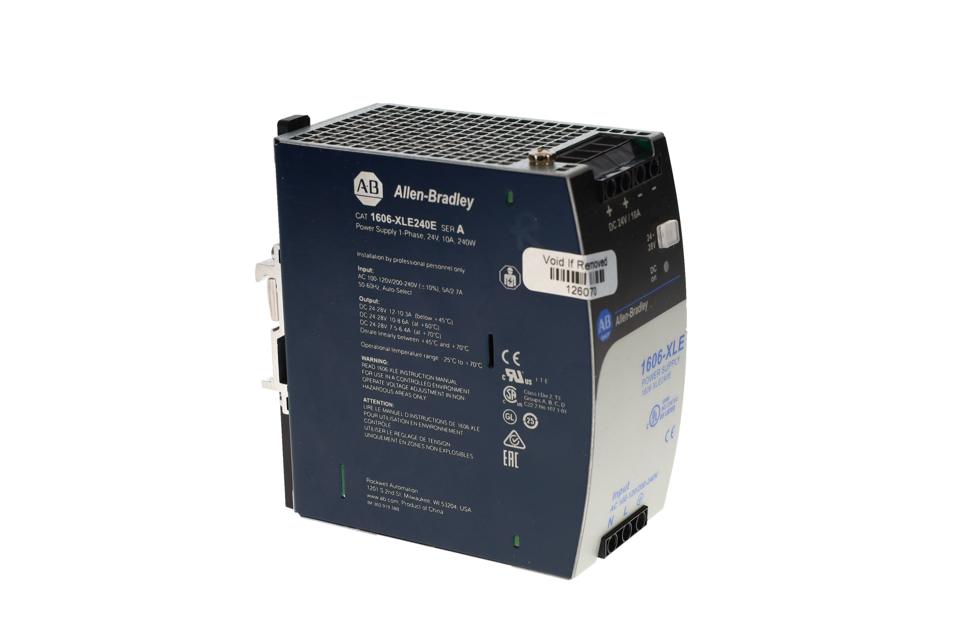 1606-XLE240E Power Supply by ALLEN BRADLEY