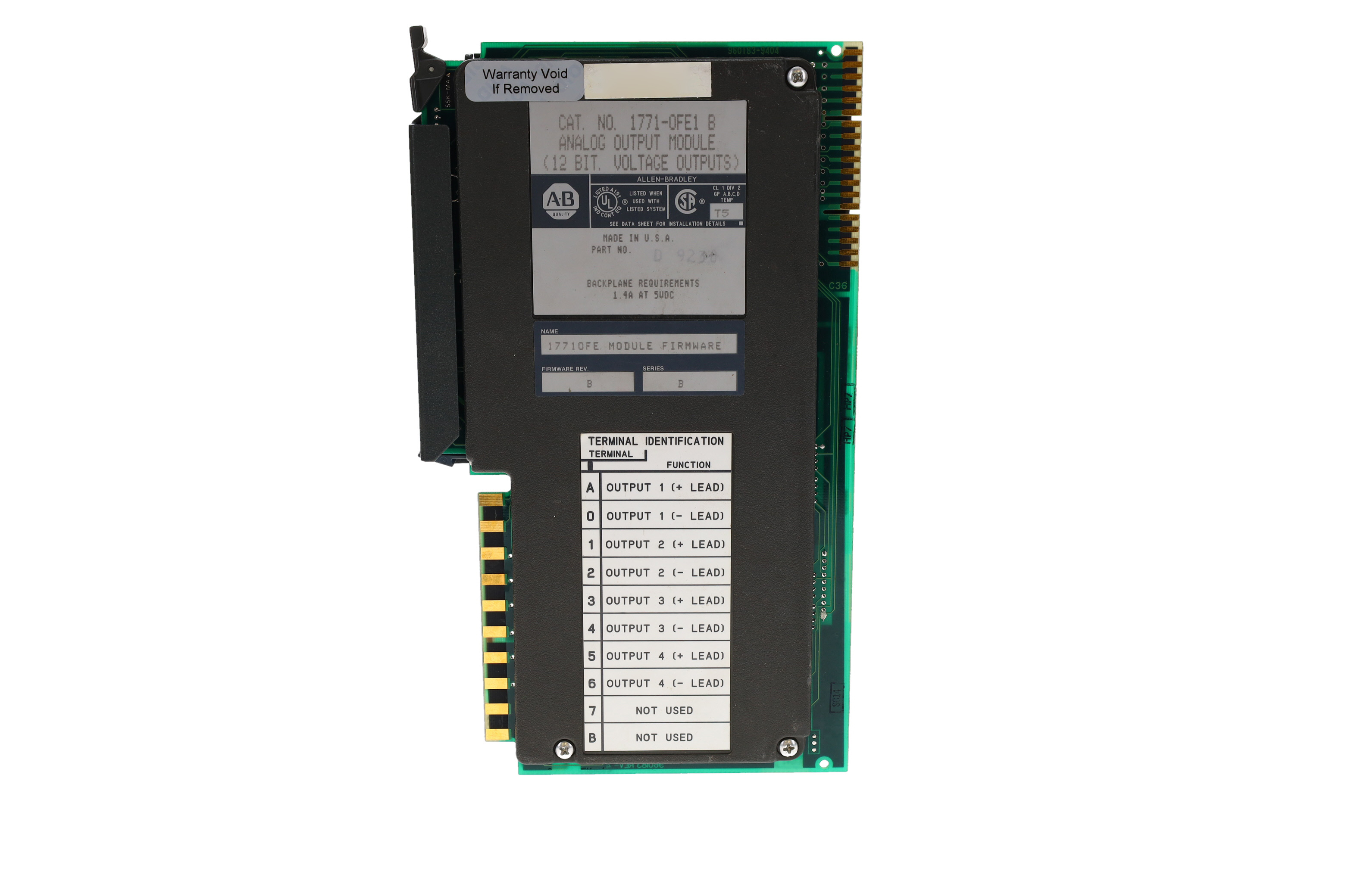 ALLEN BRADLEY 1771-OFE1