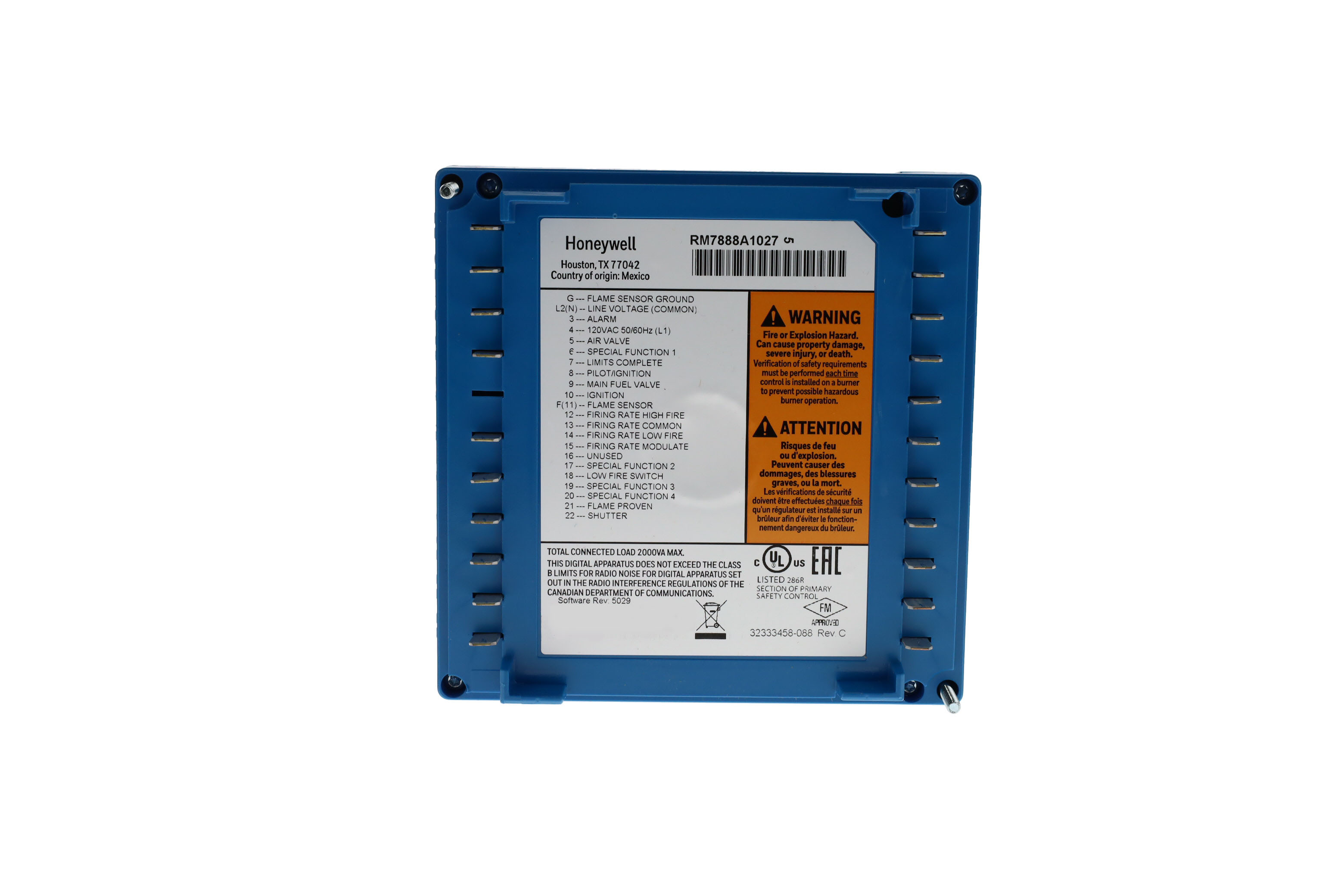 HONEYWELL RM7888A1027