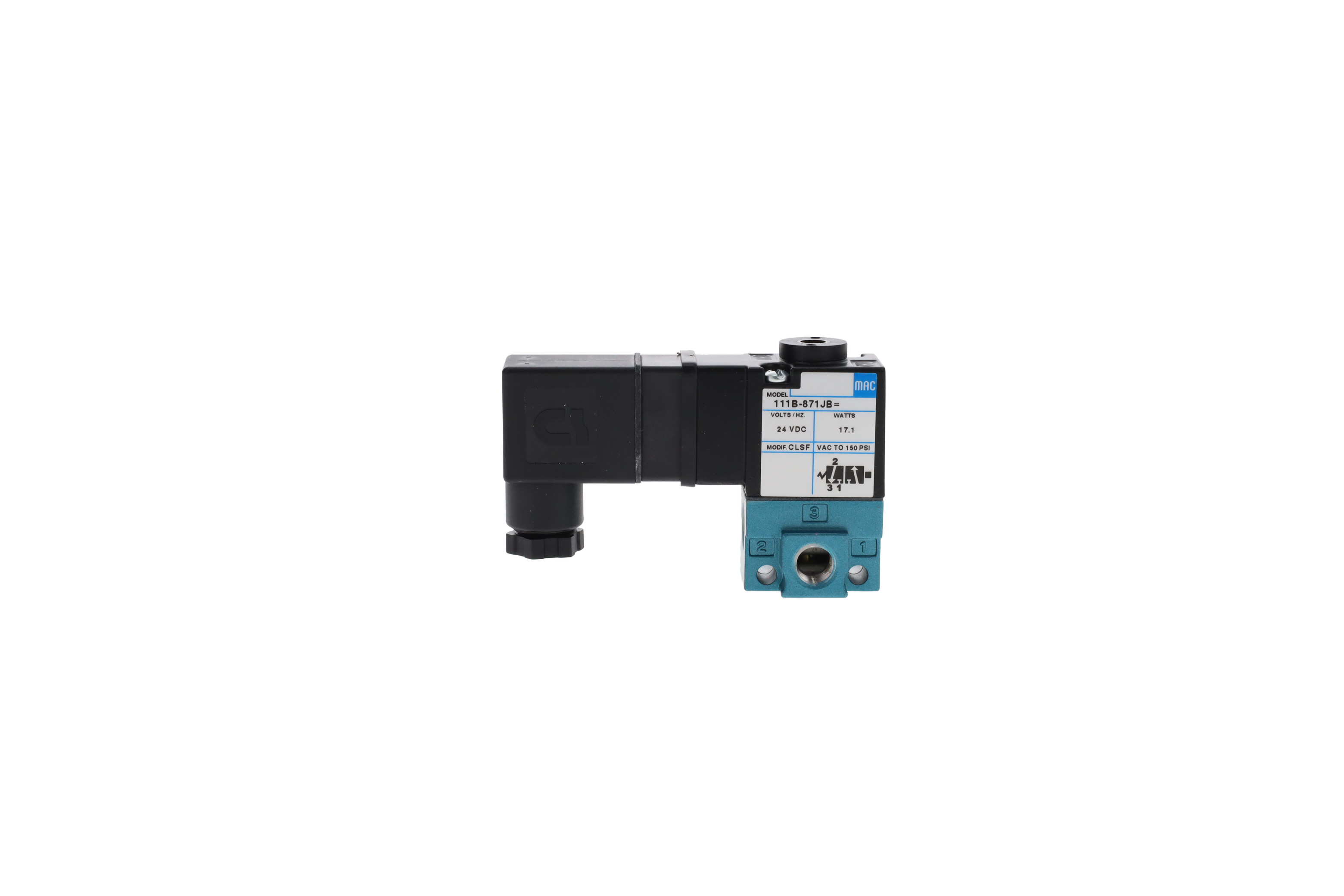 Elettrovalvola MAC 111B-421BAAA 120/60 V - Ricambio UP-parts Colore Nero