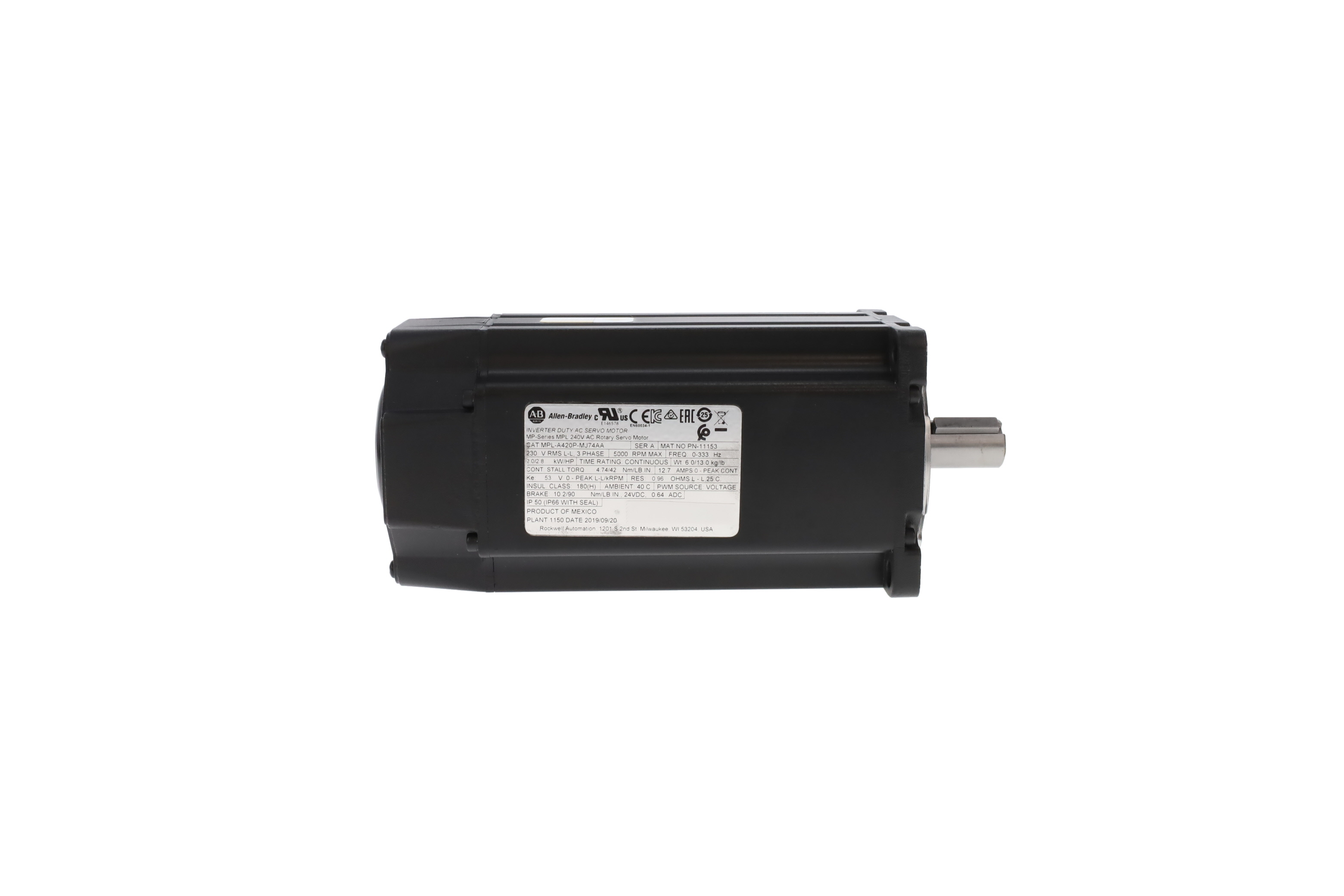 MPL-A420P-MJ74AA by ALLEN BRADLEY