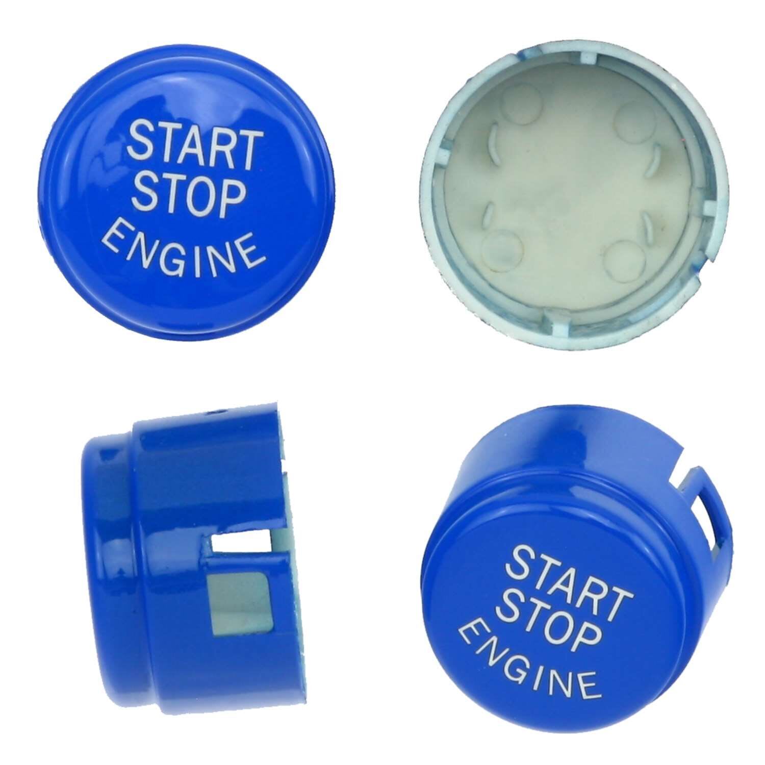 BMW F10 Start Stop Düğme Kapağı Mavi