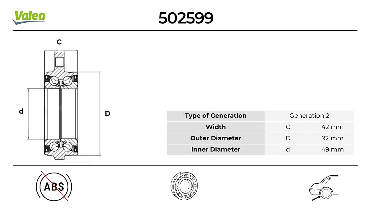 Mercedes C Series W204 Rear Teker Bearing Kit