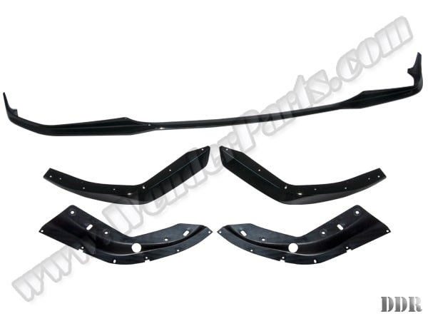 BMW 3 Serisi G20 2018- Tampon Spoyler Seti Ön; (Spoiler+2ad.Splitter) Piano-Siyah (OEM/Plastik) -///M-Performance- 2019-21