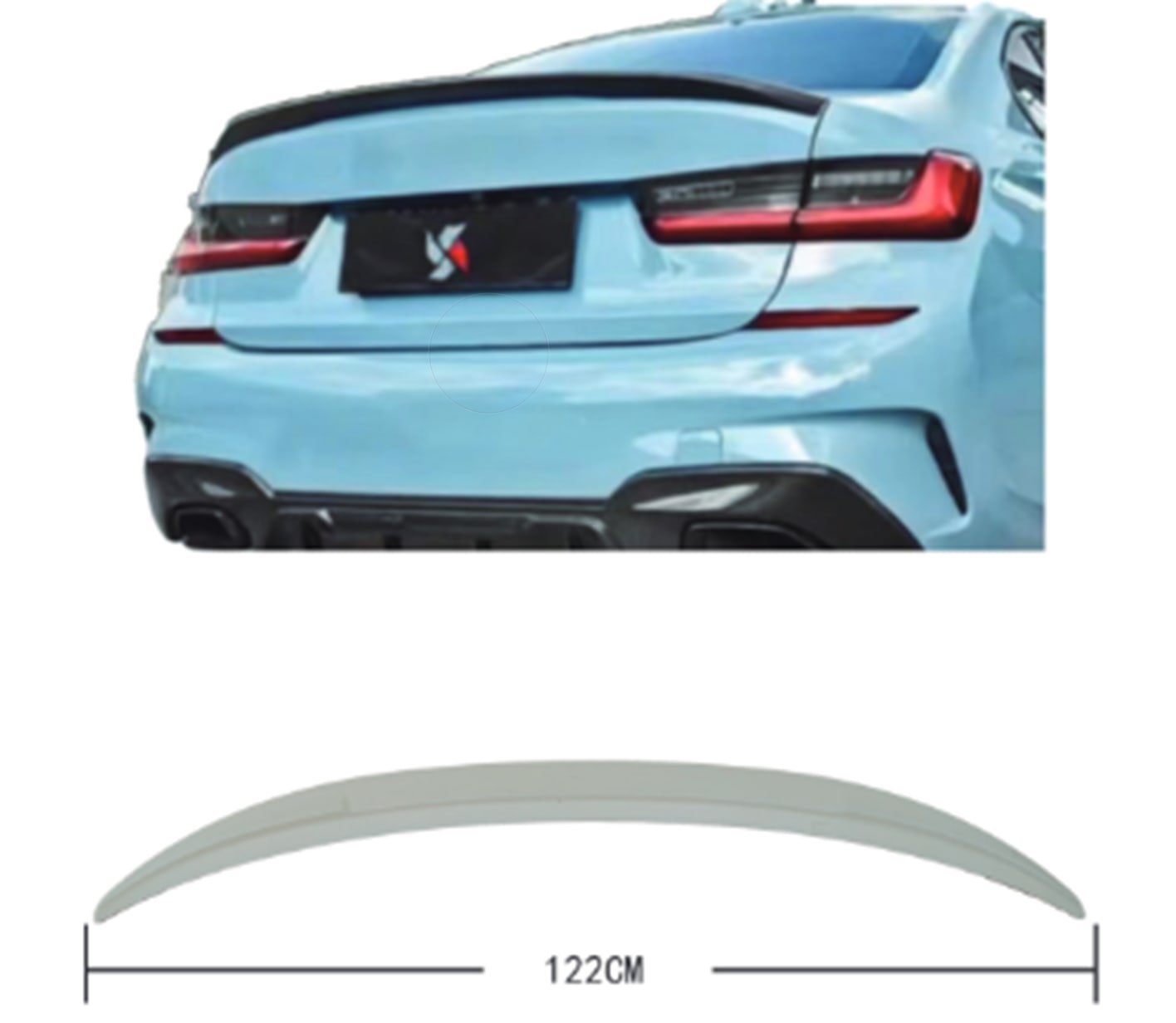 BMW 3 Serisi G20 2018- Bagaj Spoyleri -///M-Performance-