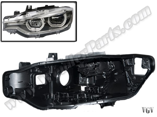 BMW 3 Series F30 2012-2018 Headlight Housing Left (LED) 2016-18