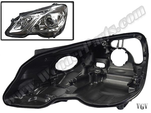 Mercedes E Series W212 2009-2016 Headlight Housing Left (Bi-Xenon)