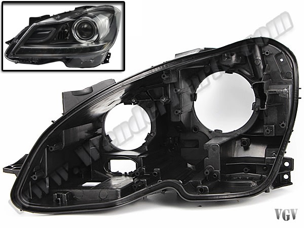 Mercedes C Series W204 2007-2013 Headlight Housing Left (Adaptif Headlight Sistemli (AHL)-Xenon)