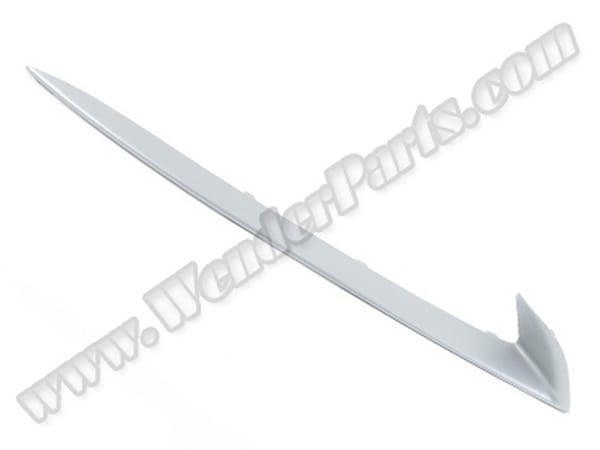 BMW 5 Series F10 2009-2016 Bumper Grille Trim Front Right; Mat-Aluminium