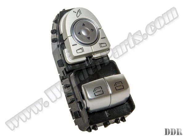 Mercedes C Series W205 Glass Button Front Left; Folding Mirror