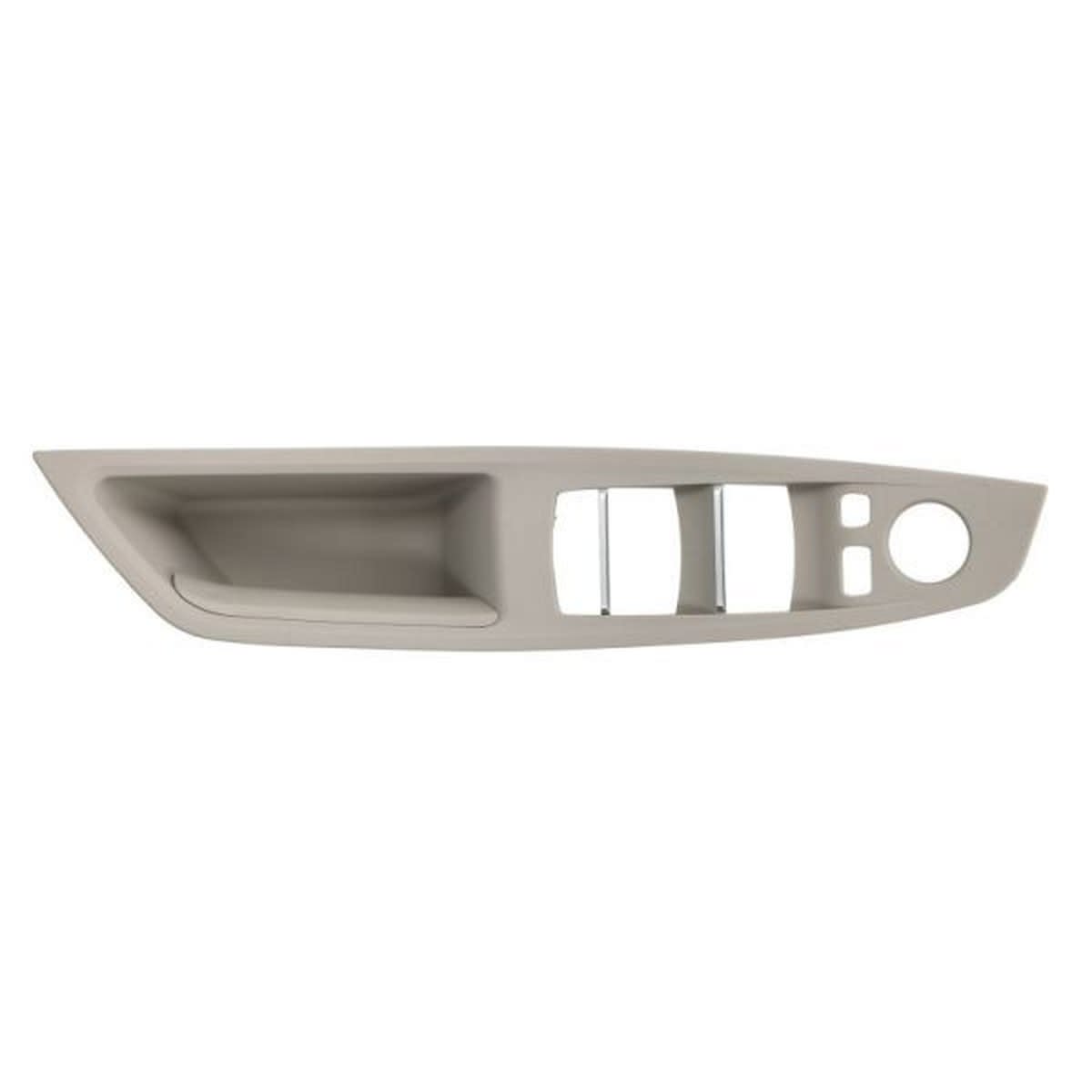 BMW 5 Series F10 LCI Glass Button Frame Front Left Grey