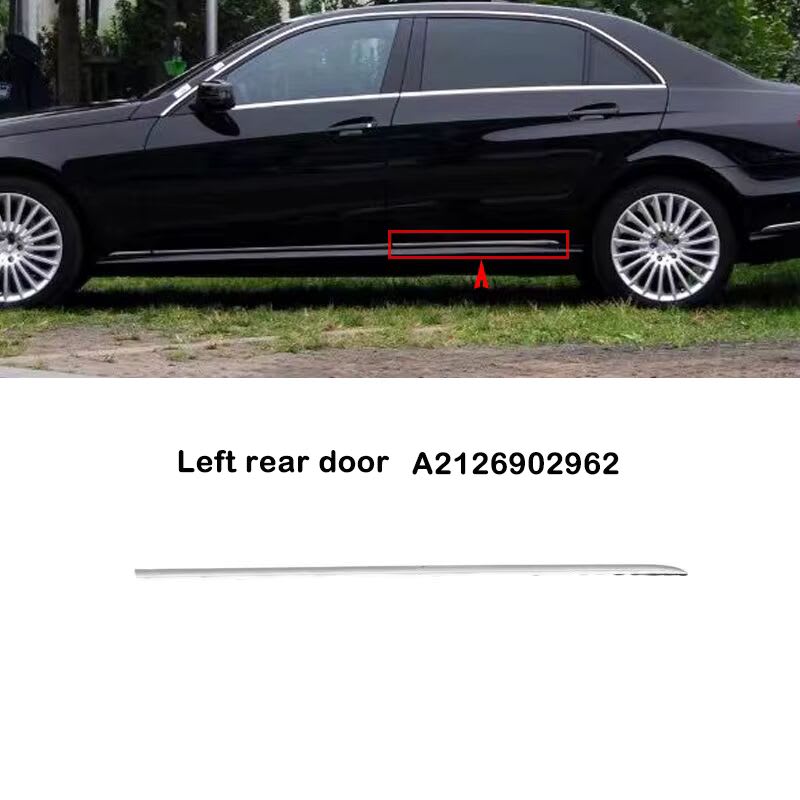 Mercedes E Series W212 Door Chrome Trim Rear Left 2010