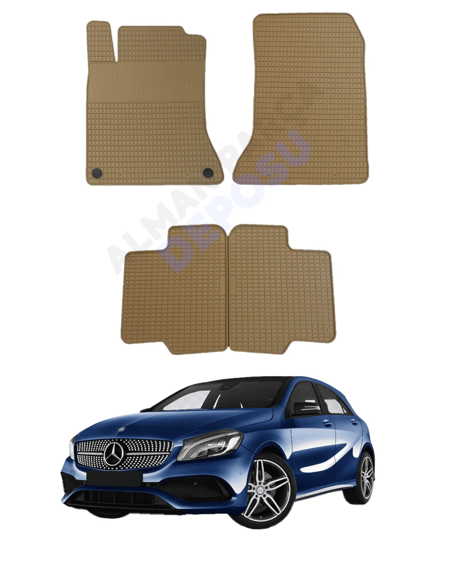 Mercedes A Serisi 2012-2017 W176 Lastik Paspas Bej Koku Yapmaz Orijinal Kesim Schönek