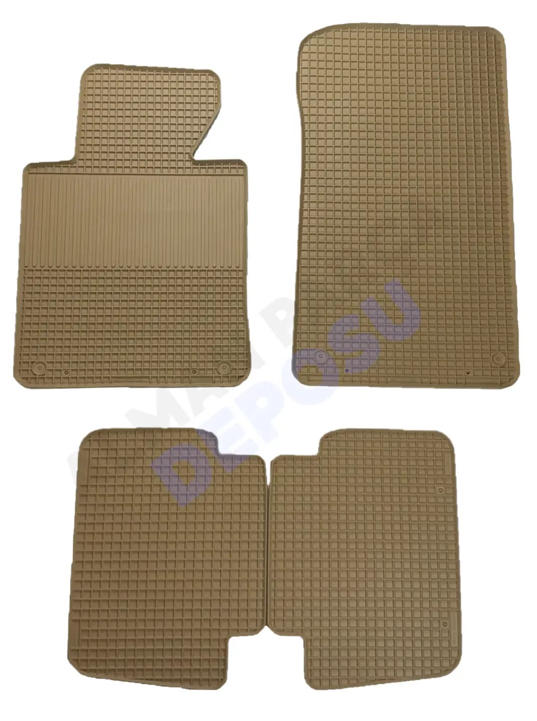 BMW F30 Rubber Floor Mat Beige Odorless Original Custom-Cut Schönek