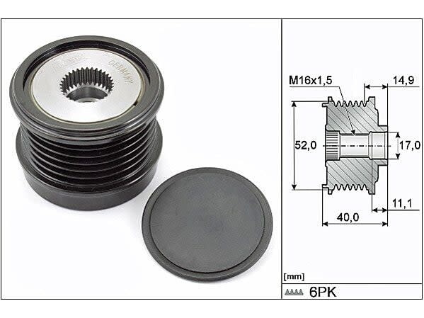 Mercedes C Serisi W205 C 200 Alternatör Kasnağı