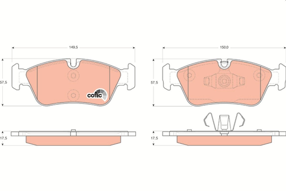 BMW 1 Series E81 120d Front Brake Pads