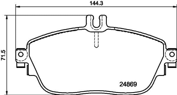 Mercedes A Series W176 Brake Brake Pad Rear