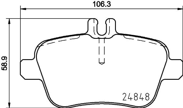 Mercedes A Series W176 Brake Brake Pad Rear