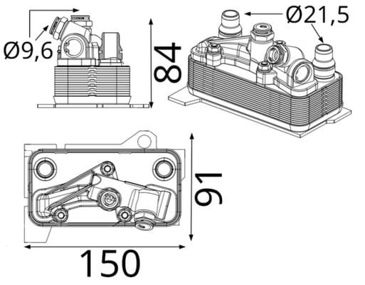 Mercedes C Series W205 M276 Otomatik Transmission Oil Cooler