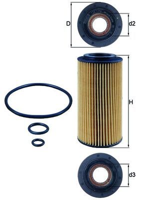 Mercedes C Series W203 C 270 CDI OM612 Oil Filter