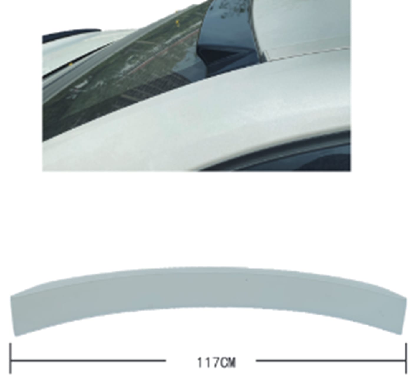BMW 5 Series G30 2016-2018 Roof Spoiler -///M5-