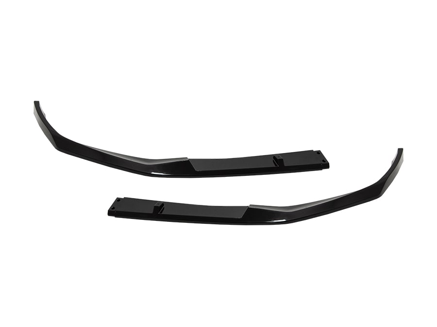 BMW 5 Series G30 2016-2018 Bumper Splitteri Front (Set) Piano-Black (OEM Plastic) -///M-Performance- 2020-23