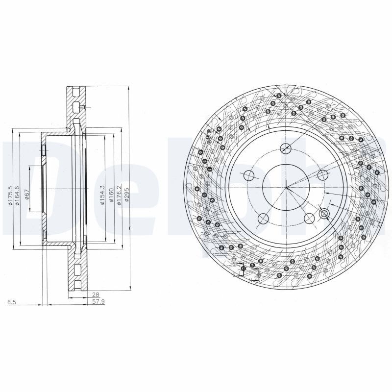 Mercedes W212 Brake Disc Front Ventilated 295mm