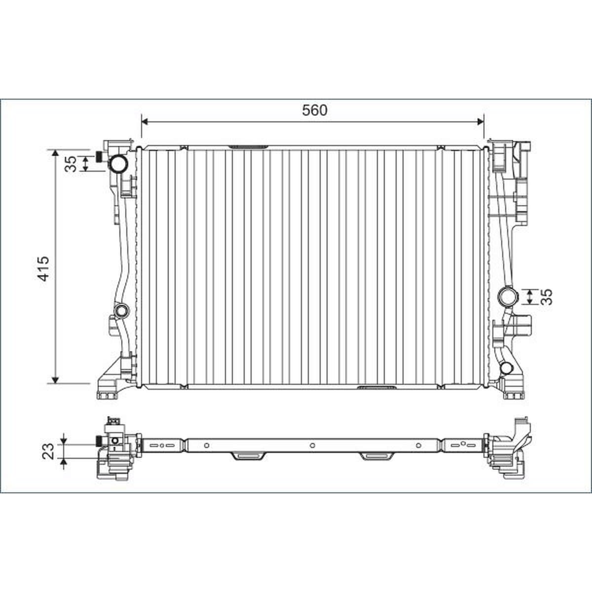 Mercedes A Series W176 OM651 Engine Radiator