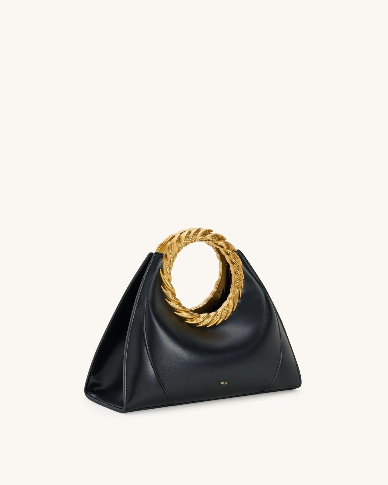 JW PEI Amiya Leaf Handle Sculpture Bag - Black - image 2