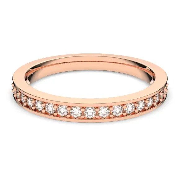 Swarovski Matrix Ring (White, 18K Rose Gold Finish) - image 2